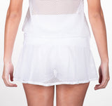 Tennis Art Fold Over Mesh Top