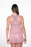 Pristine Fold Over Mesh Top