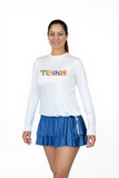 Halos Tennis Art Long Sleeve UPF Relaxed Top